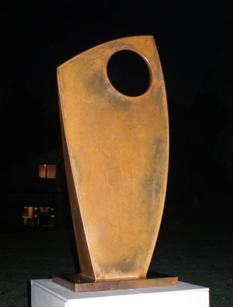 stainless steel, copper garden sculpture